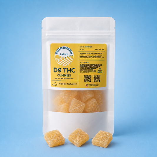 D9 THC Gummies - All Natural - Limited Release
